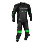 foura-alpha-1-pc-motorcycle-leather-suit-black-green-primomoto