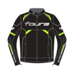 Foura Revo Motorcycle Textile Jacket Black Fluro Yellow Primomoto