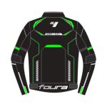 Foura Revo Motorcycle Textile Jacket Black Green Primomoto