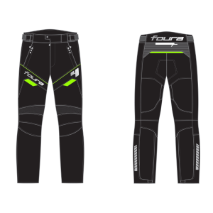 Foura Mark Motorcycle Textile Pant Black Green Primomoto