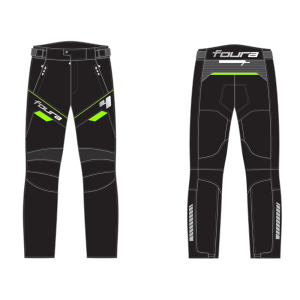 Foura Mark Motocicleta Textil Pantalones Negro/Verde