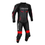 Foura Alpha 1 PC Kids Motorcycle Leather Racing Suit Black Red Primomoto